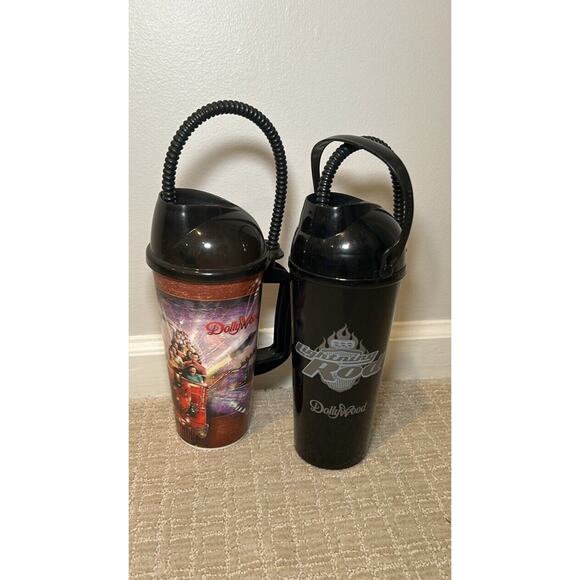 Dollywood Souvenir‎ Cups Straws Vintage Dolly Parton Tumblers Soda Pop Cups - Picture 1 of 2